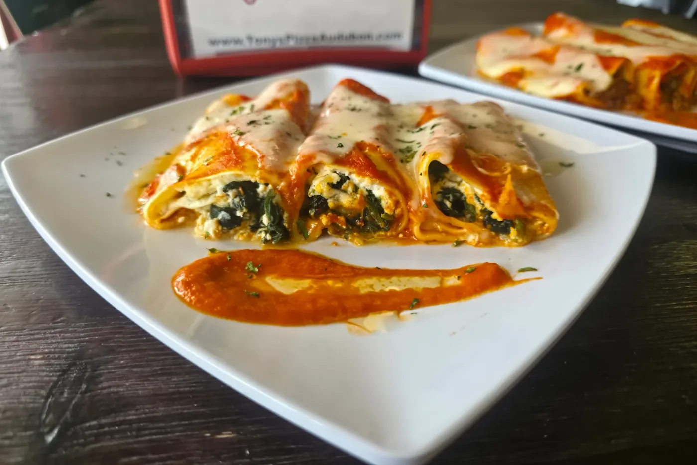 Manicotti with Spinach and Ricotta